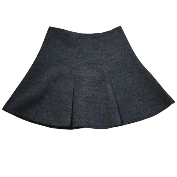 TELA Designer Grey Lambswool Mini Flare Skirt Size XS IT 40 - Picture 1 of 7